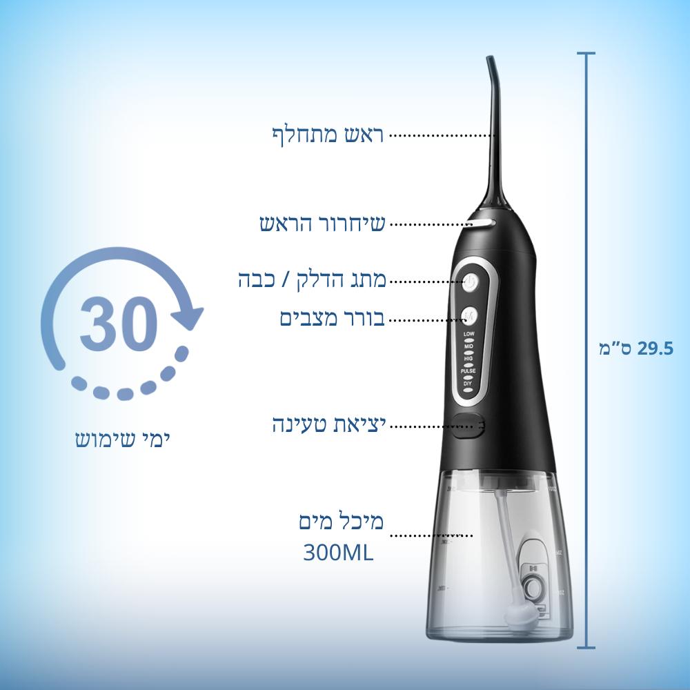 WaveJet : סילונית לניקוי שיניים בלחץ מים